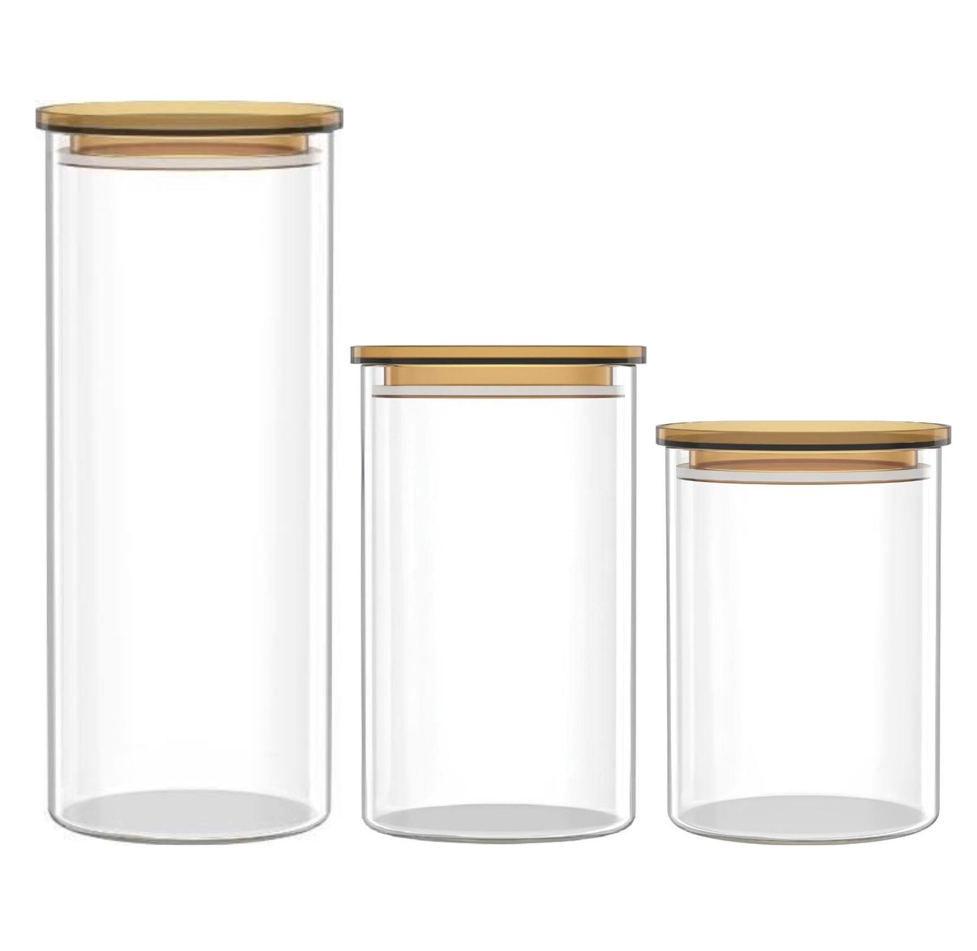 Набор стеклянных банок для хранения Ardesto Fresh SFM 900/1100/1600 мл 3 шт.