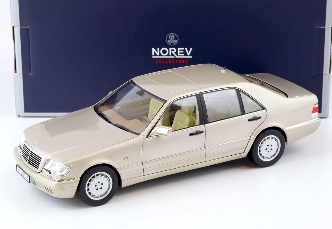 Модель автомобіля Norev 1:18 Mercedes-Benz S600 W140 Limousine 1997 Smoke Silver Metallic (183723) - фото 6 Модель автомобіля Norev 1:18 Mercedes-Benz S600 W140 Limousine 1997 Smoke Silver Metallic (183723) - фото 6