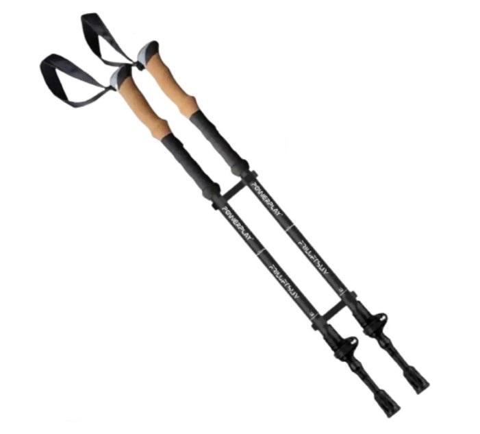 Трекинговые палки PowerPlay 9110 Friluftsliv 80-135 см пара с двумя парами сапог и чехлом Black/White (PP_9110_Friluftsliv)