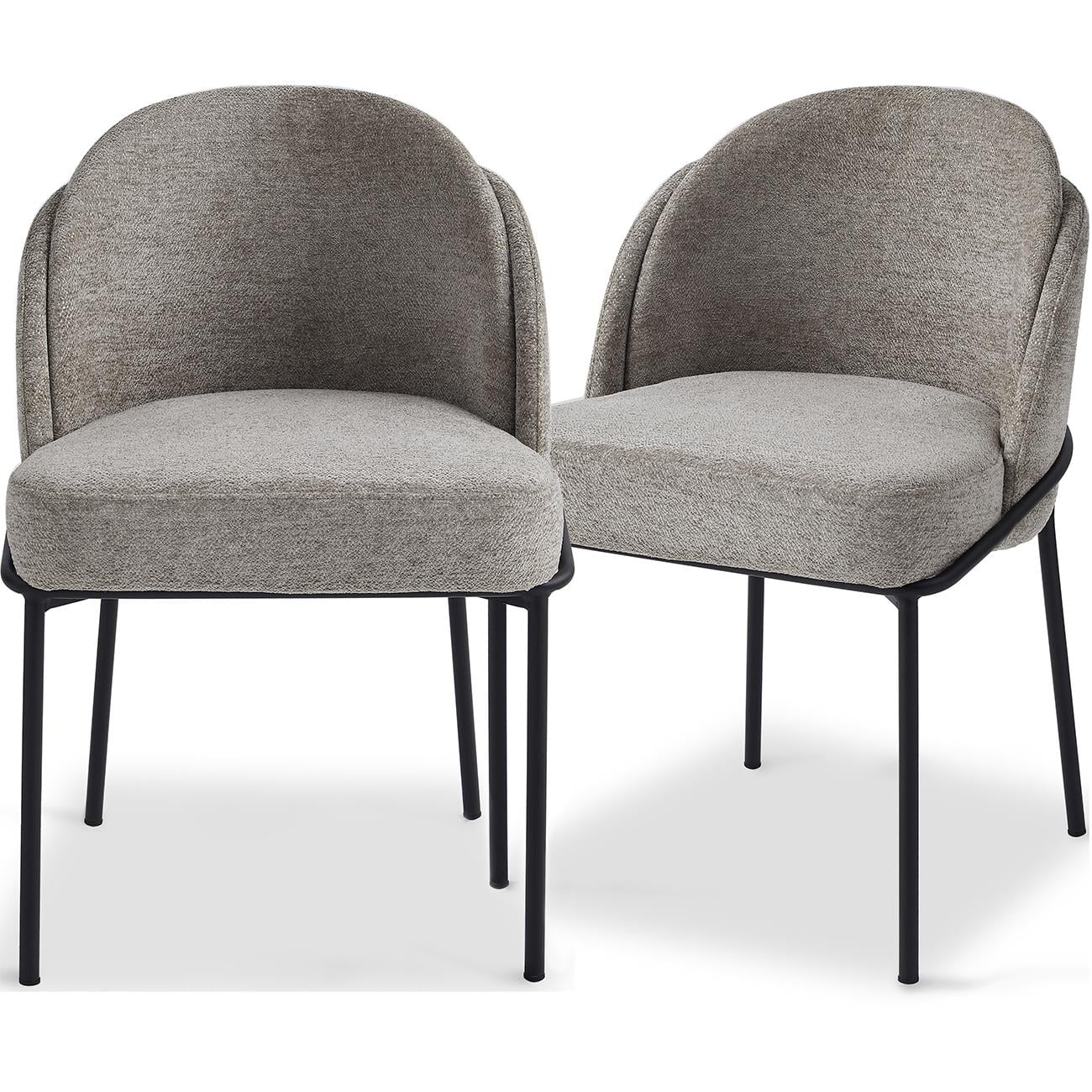 Комплект из 2-х обеденных стульев Split Pitch chic black base (16204)