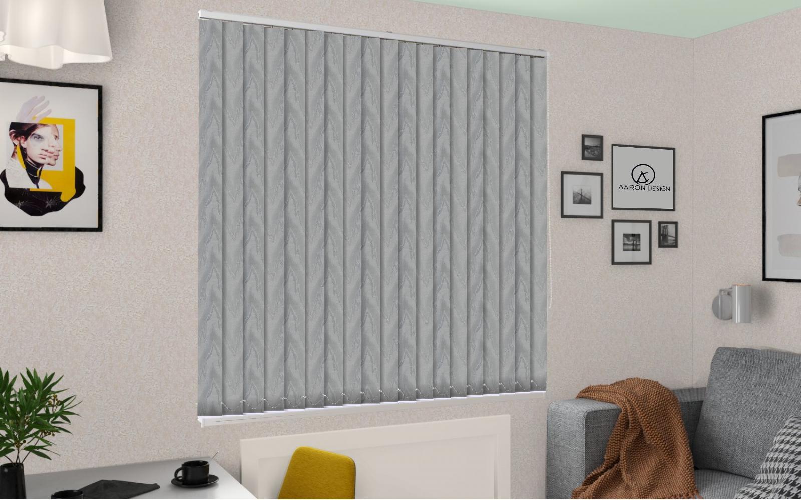 Жалюзи вертикальные Mountain T 141х145 см Silver (22176)