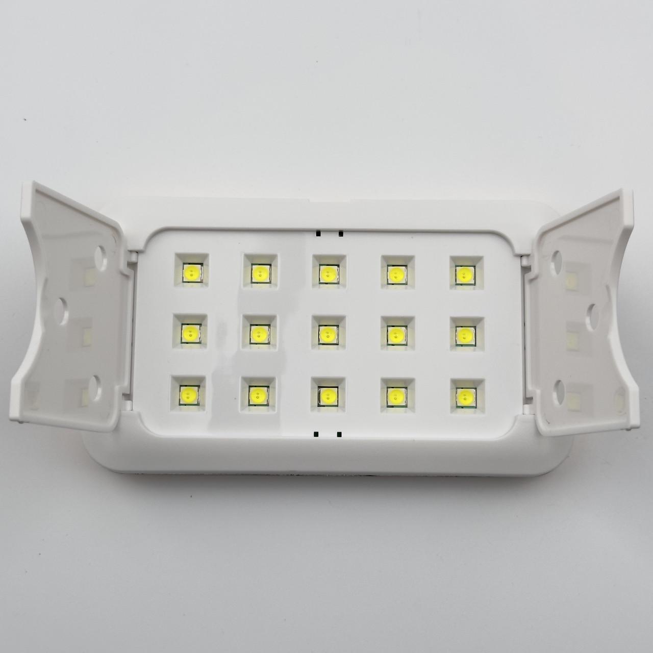 Лампа для маникюра SUN 12 Plus Мини UV/LED USB 60 Вт Белый (2120151166) - фото 2