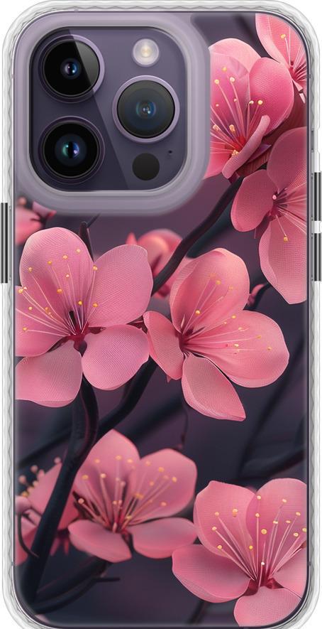 Чехол на iPhone 14 Pro Пурпурная сакура (6075pm-2646-42517)