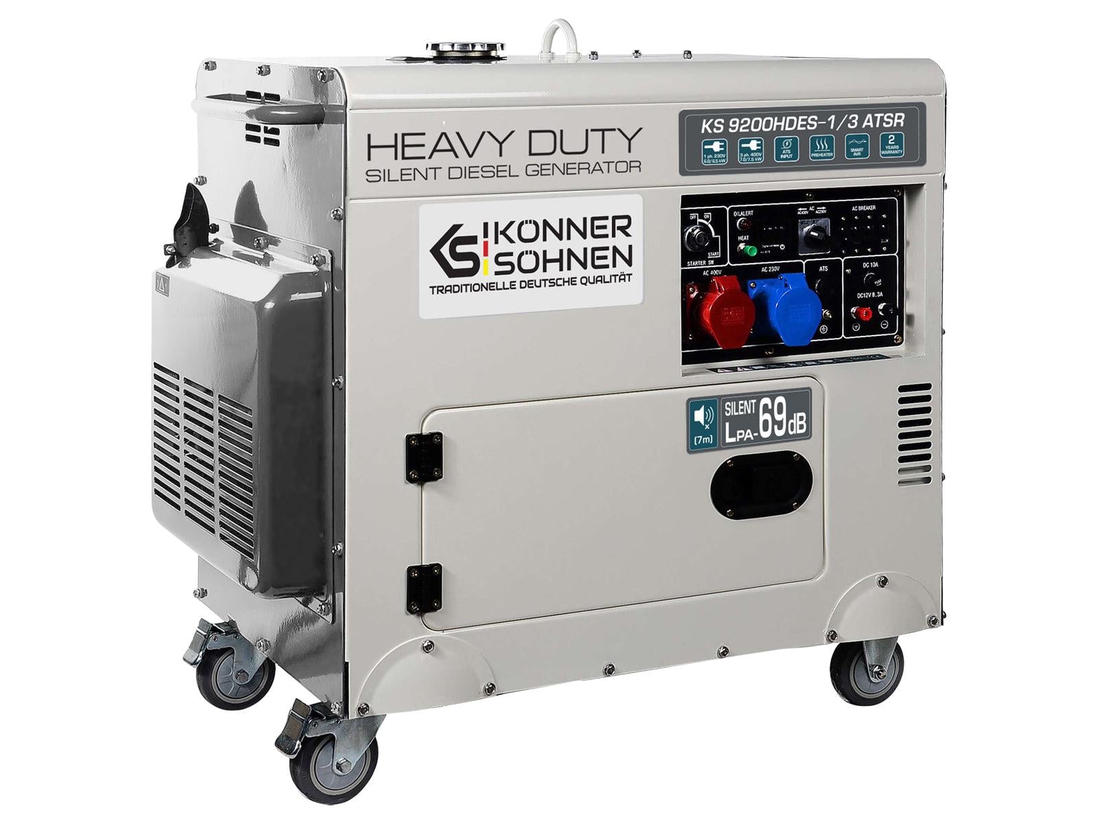 Генератор Konner & Sohnen KS 9200HDES-1/3 ATSR 7/7,5 кВт дизельный 4-х тактный (KS 9200HDES-1/3 ATSR)