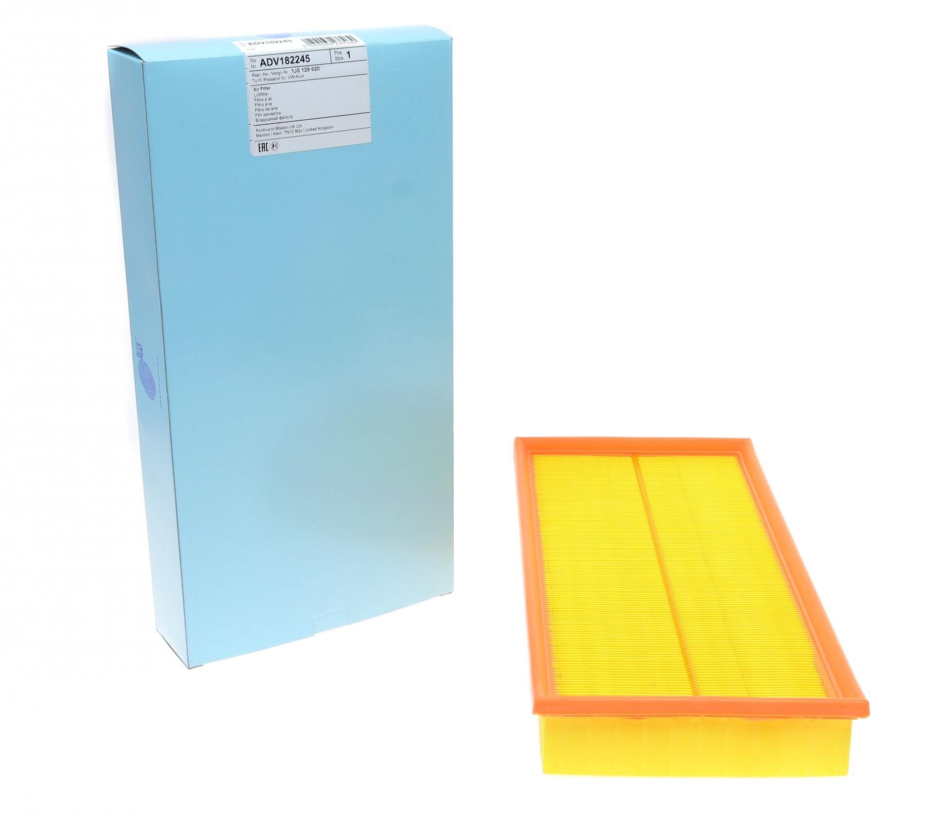 Фильтр воздушный BLUE PRINT для VW Golf 1,6/1,8/1,9SDI/1,9TDI/2,0-16V 97- (ADV182245)