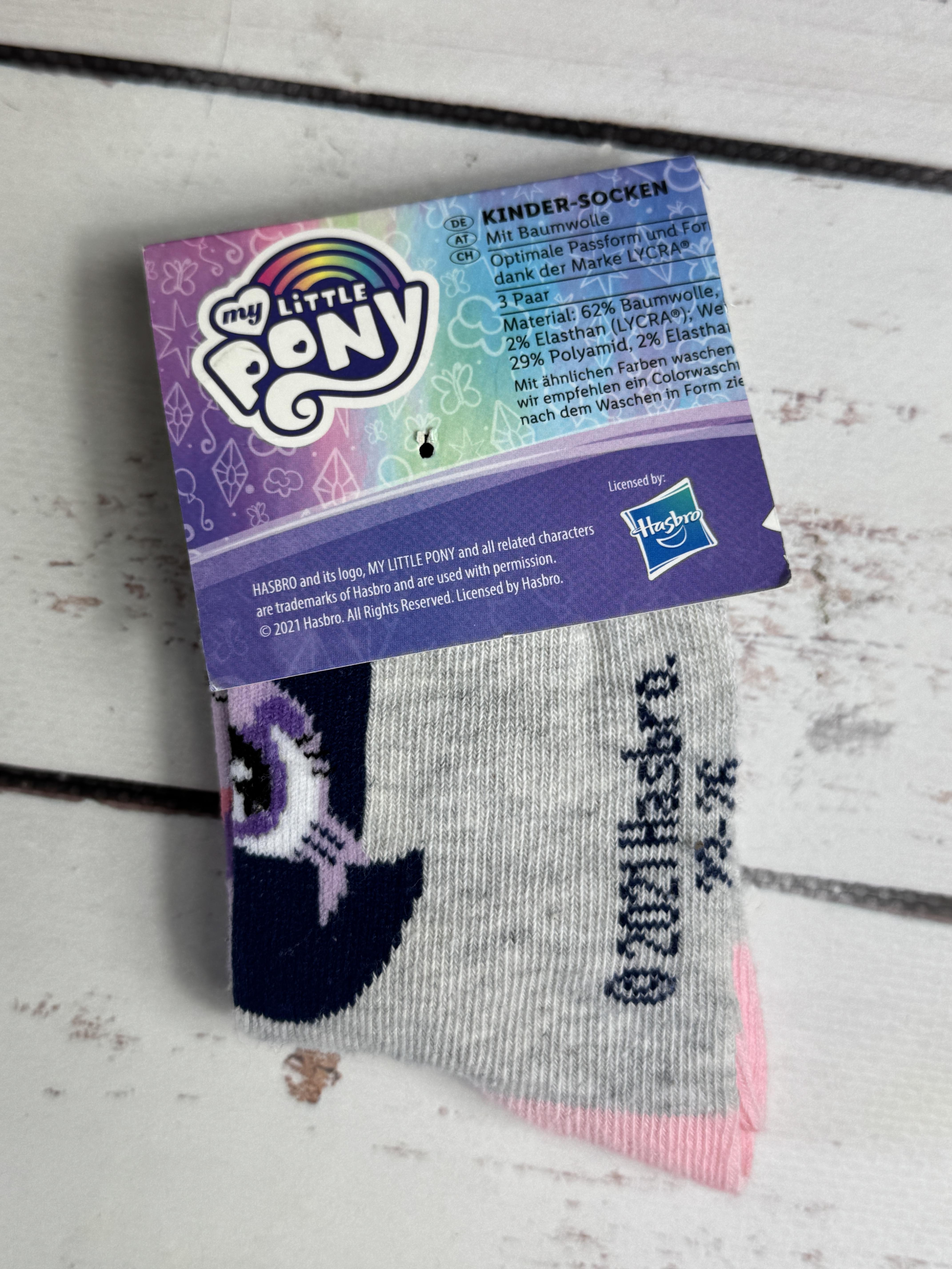 Шкарпетки дитячі для дівчинки My Little Pony р. 27-30 Сірий (20/100) - фото 4