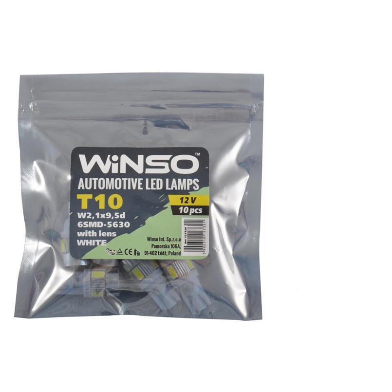 Автолампа LED Winso 12V SMD T10 W2.1x9.5d 10 шт.