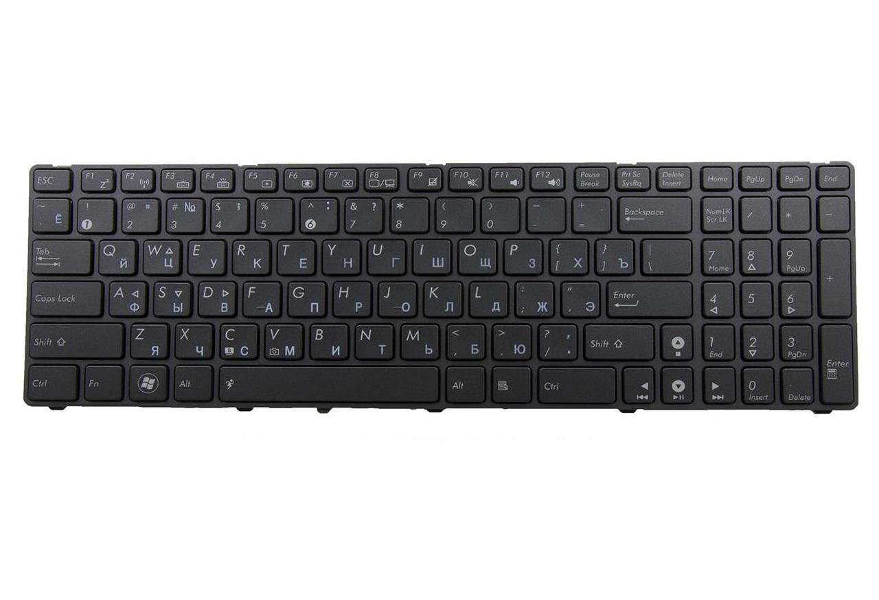 Клавиатура для ноутбука Asus N50 N50Vm с подсветкой клавиш матовая (04GNV32KRU00)