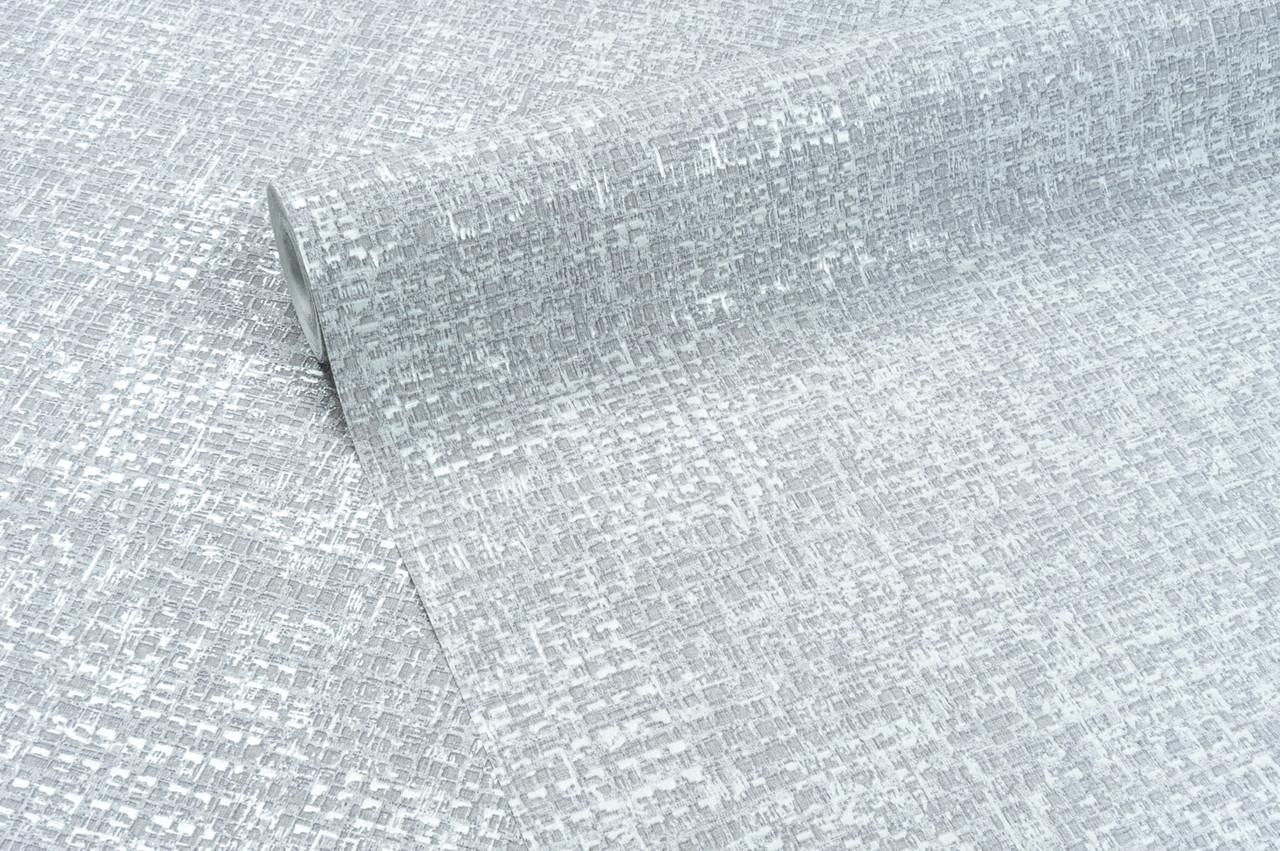 Обои флизелиновые LS Vinil Остин ТФШ 3-1437 винил горячего тиснения 1,06х10,05 м Серо-голубой