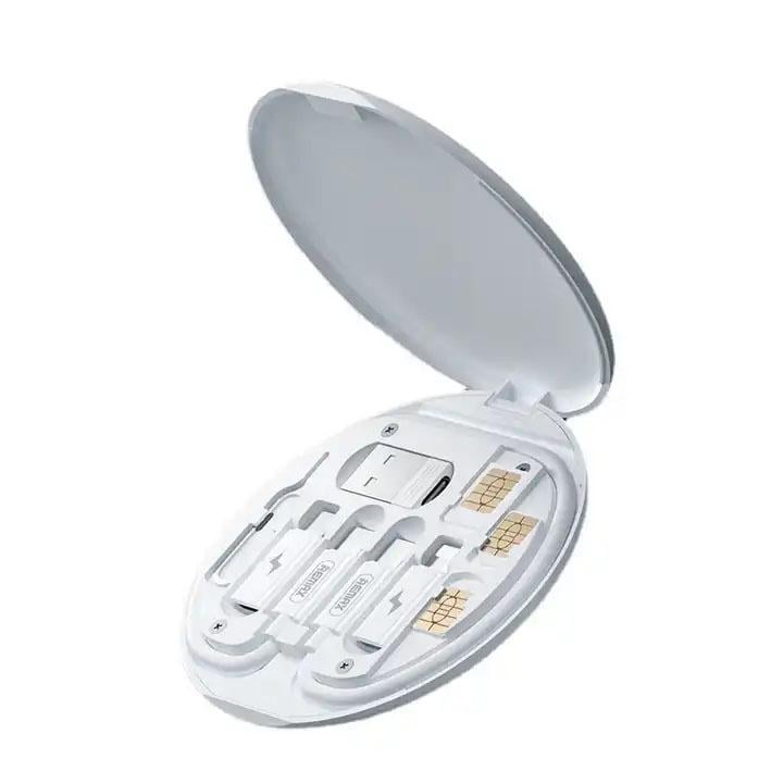 Набор переходников для подзарядки телефонов 5в1 Белый (X00011-2)