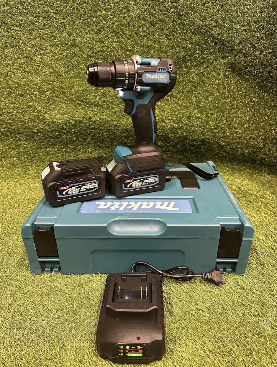 Шуруповерт ударний акумуляторний 48 В/150 Нм 2 батареї по 6 А·год Чорний (DTW485BL) - фото 6