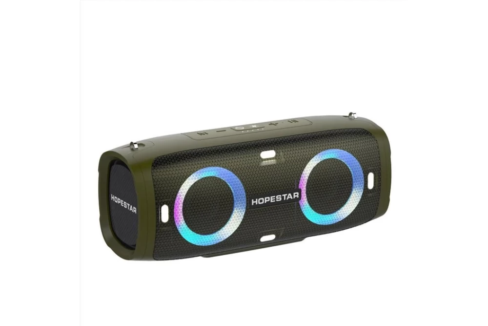 Колонка бездротова портативна HOPESTAR A6 Bluetooth Party Green (373771)