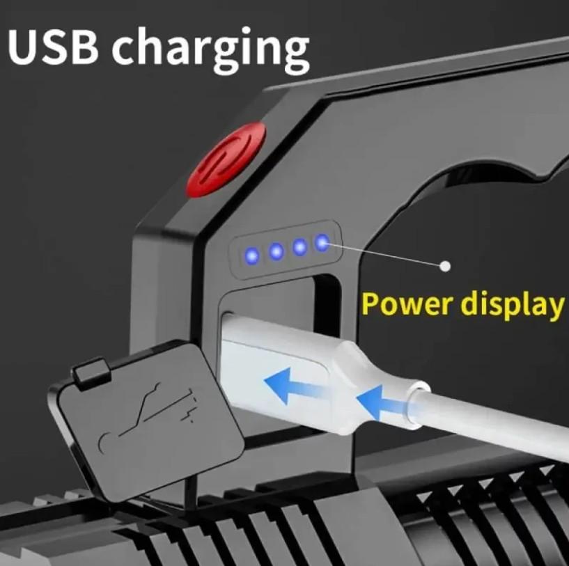 Ліхтарик BL-X508 з USB 1200 мАч Чорний (18921917) - фото 5