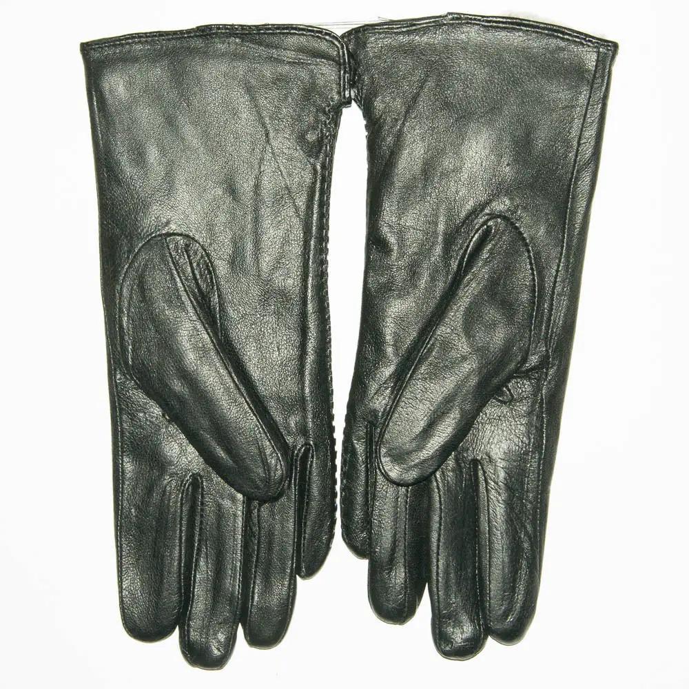 Перчатки зимние женские кожаные на искусственном меху кролика XXL (F11-5)