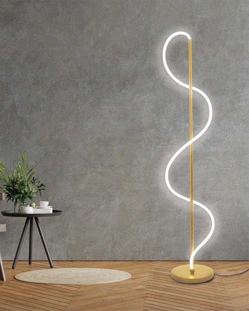 Торшер Polux 330192 Emma LED 1x36W 4000K 4300Lm IP20 Золотий (27506830) - фото 2 Торшер Polux 330192 Emma LED 1x36W 4000K 4300Lm IP20 Золотий (27506830) - фото 2