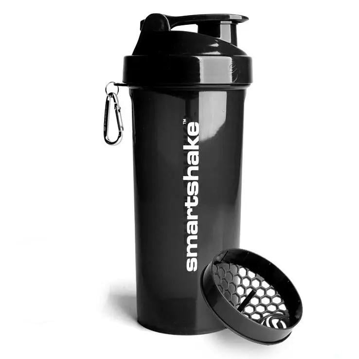 Шейкер спортивний Smartshake Lite 1000 мл Glossy Black (59-68-10611202)