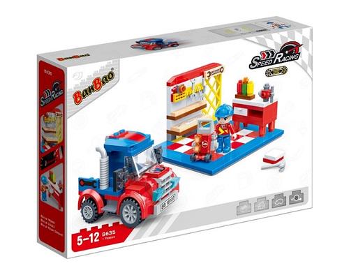 Конструктор BanBao Скоростная гонка/Ремонт автомобиля 234 дет. (8635)