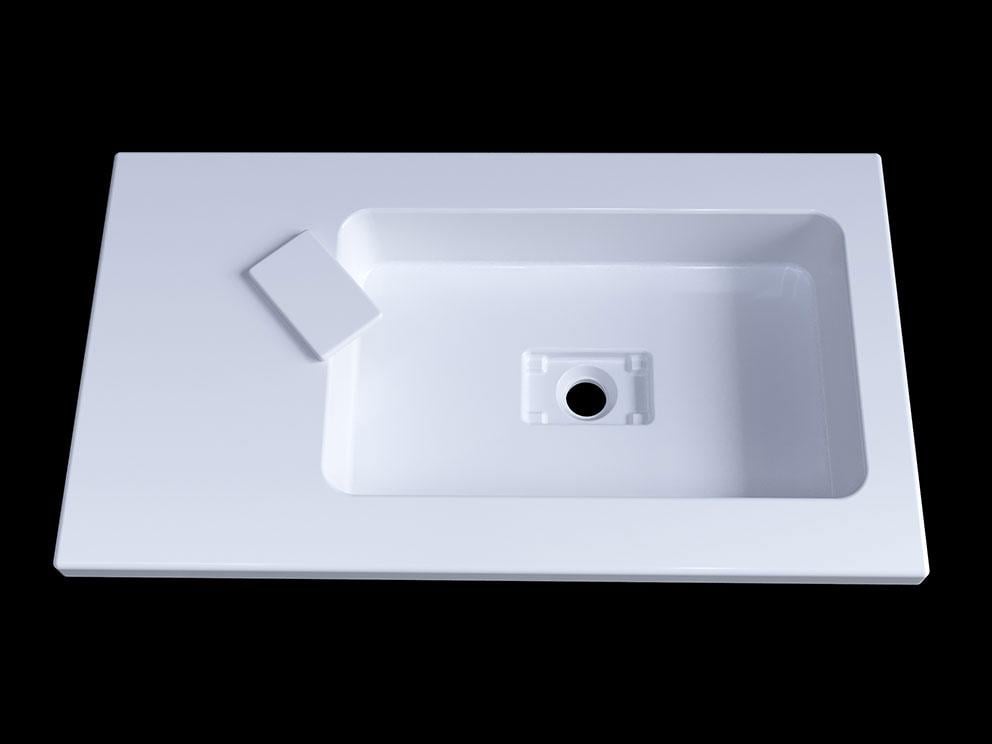 Умивальник накладний Status Vega Low 80 L White (685) - фото 4