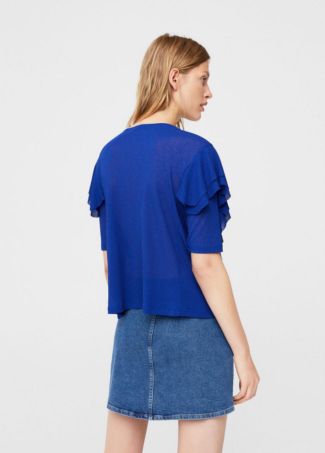 Блузка Mango XS Синий (2000000846934) - фото 8