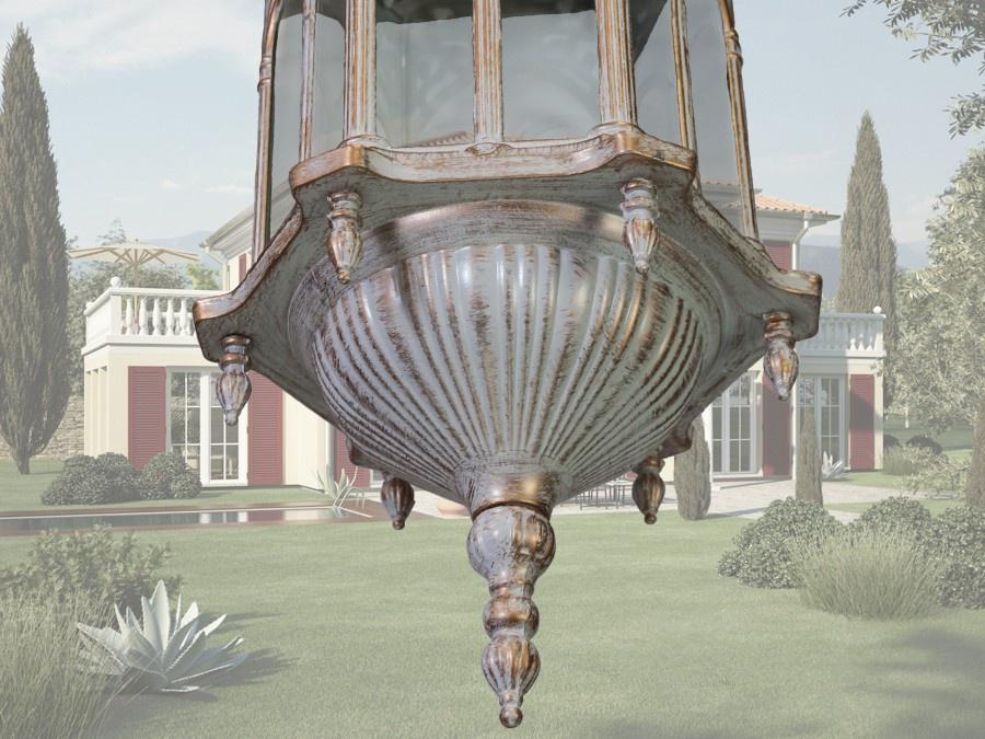 Садово-парковый светильник в классическом стиле Белый/Патина (DJ018-M-H WH) - фото 4 Садово-парковый светильник в классическом стиле Белый/Патина (DJ018-M-H WH) - фото 4