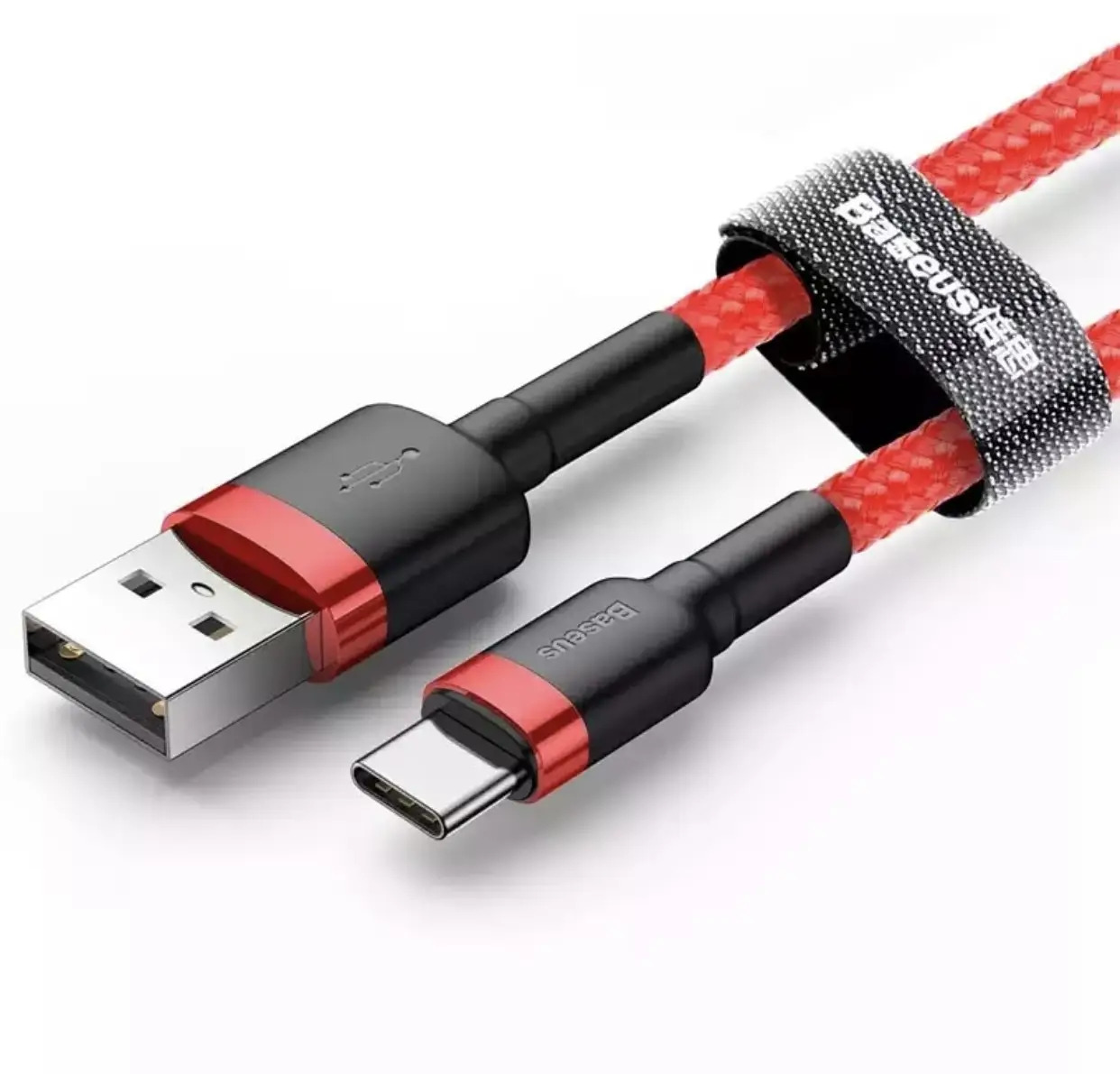 Кабель быстрой зарядки Baseus USB - Type-C 0,5 м 60 W Красный (1896647507) - фото 2