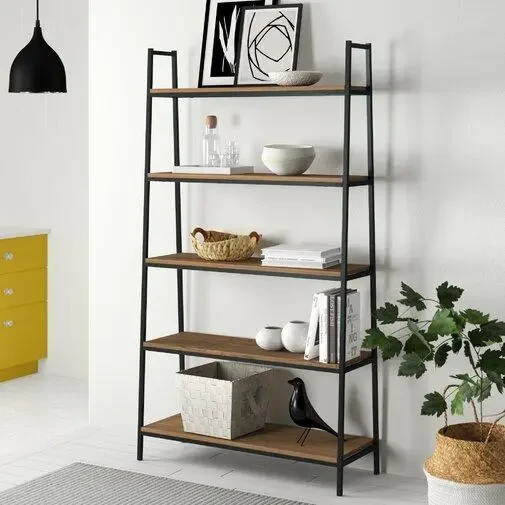 Стеллаж узкий Loft NS-1843 с полками для работы и кабинета Черный (3075773980)