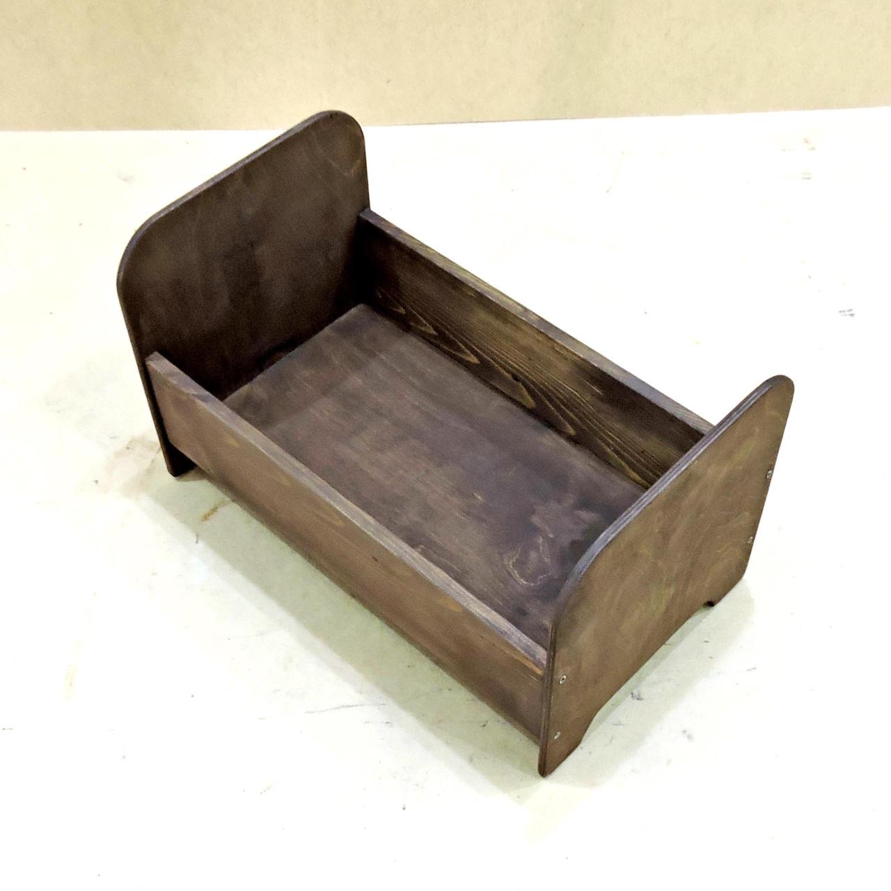 Кровать для кукол из дерева Мариан Капучино (КРТ-001609) - фото 3 Кровать для кукол из дерева Мариан Капучино (КРТ-001609) - фото 3