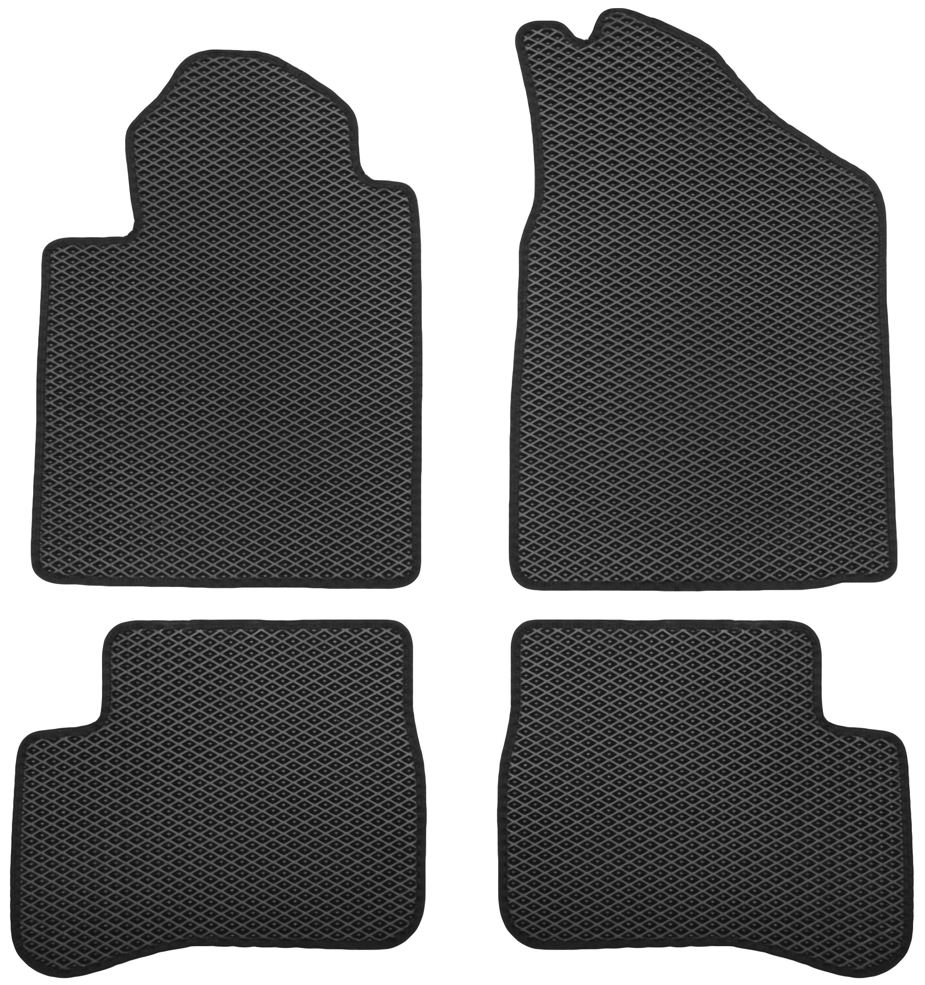 Коврики в салон для Toyota Yaris '99-06 EVA-полимерные Черный (150637)