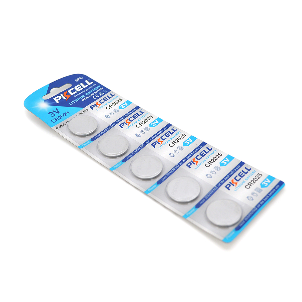 Батарея литиевая Pkcell CR2025 для электронных ключей калькуляторов 5 шт. (YUT_V5260)