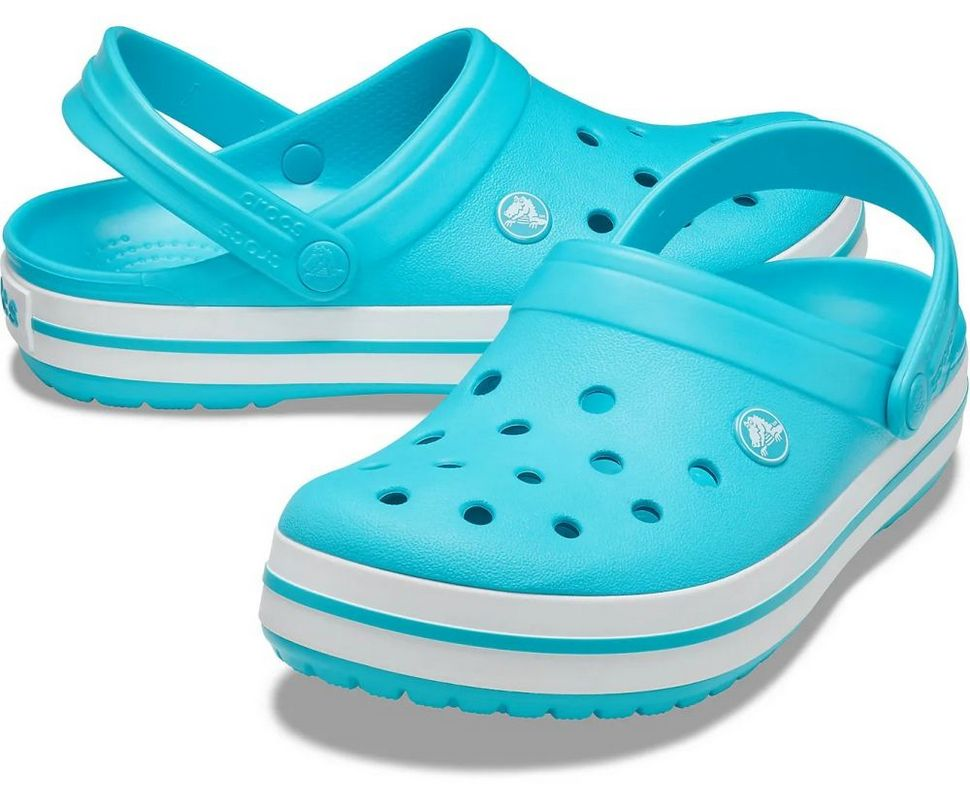 Сабо жіночі Crocs Crocband Clogs Digital р. 36-37 Блакитний (8674)