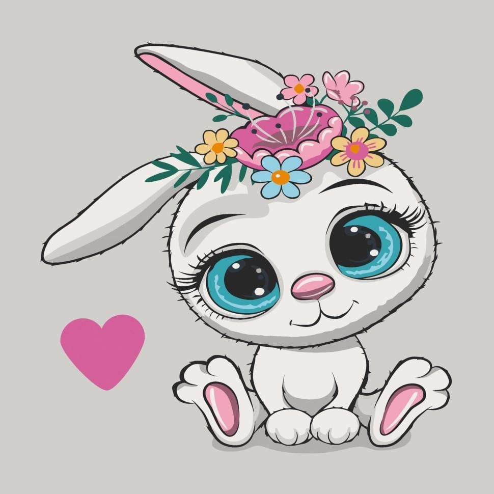 Картина за номерами ART CRAFT Милий зайчик 15092-AC 30x30 см (RLT39781)