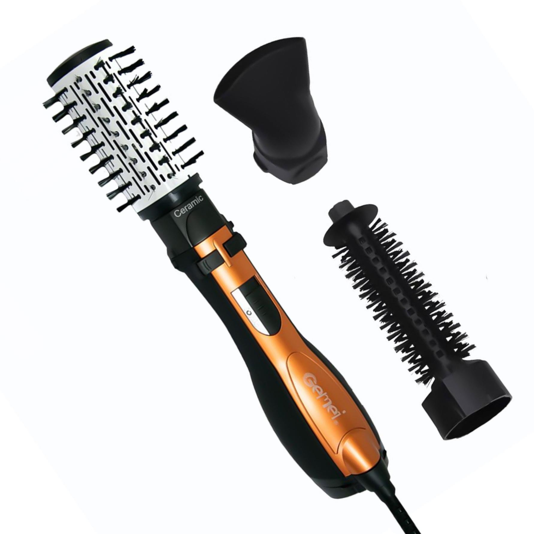 Фен-стайлер для укладки волос Air Style Gemei Gm-4828 с 3 насадками керамическое покрытие 1000 Вт (27259787)