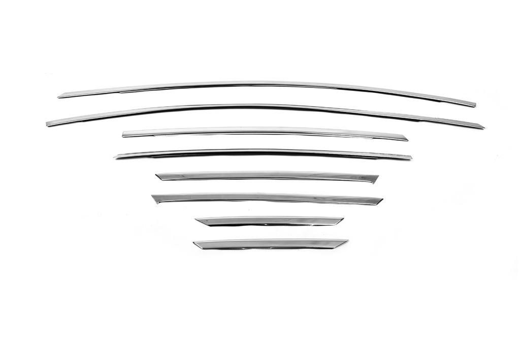 Верхняя окантовка стекол Хетчбек Omsa Line для Ford Focus III 2011-2017 гг. Хром Верхняя окантовка стекол Хетчбек Omsa Line для Ford Focus III 2011-2017 гг. Хром