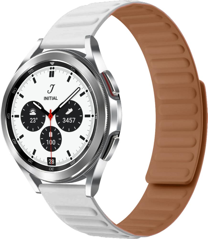Ремешок Magneter для Galaxy Watch 4 Classic 42 мм White (26616-29) Ремешок Magneter для Galaxy Watch 4 Classic 42 мм White (26616-29)