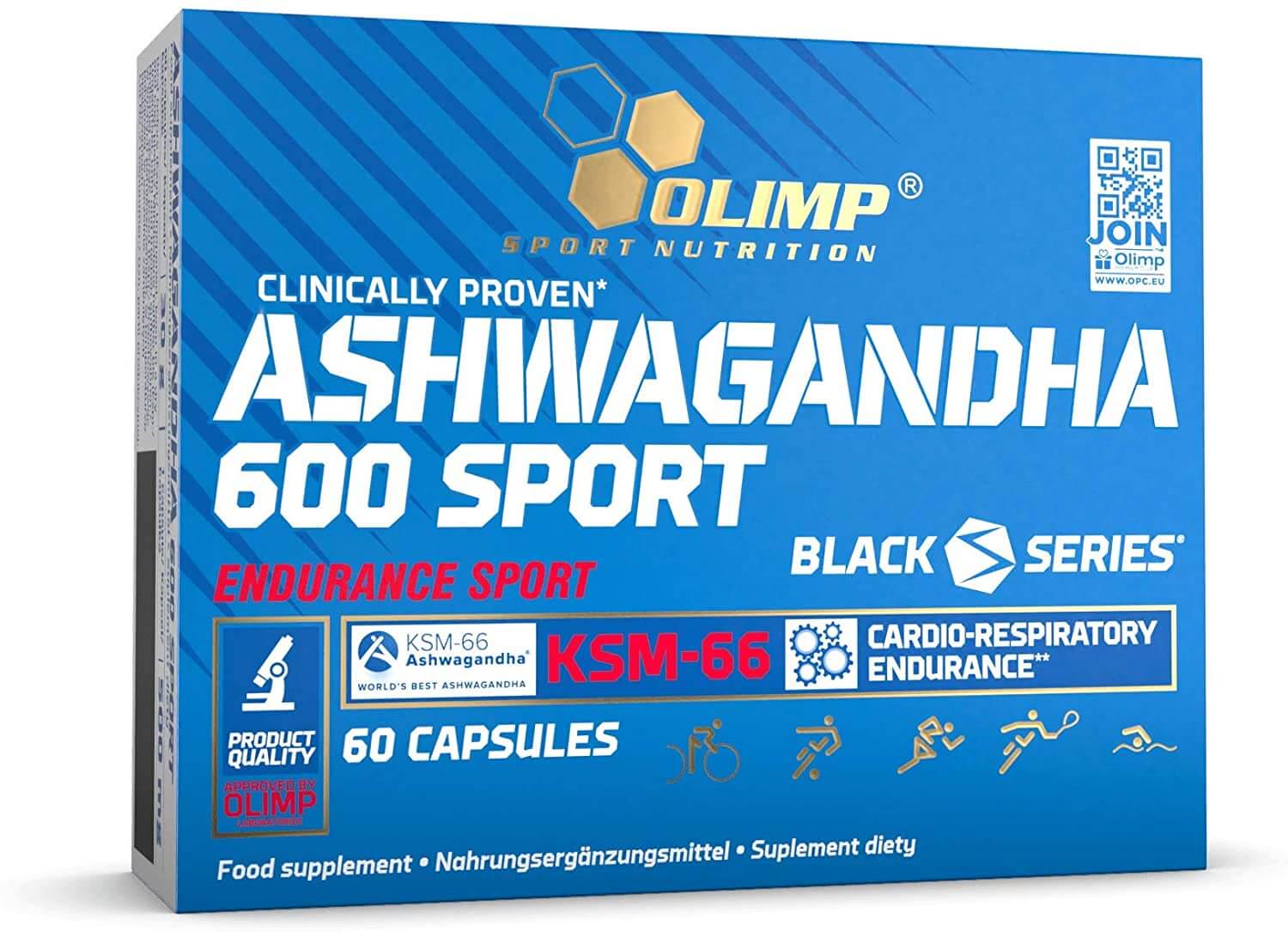 Ашваганда Olimp Ashwagandha 600 Sport 60 капсул