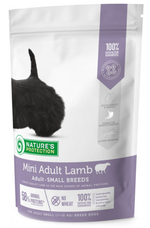 Корм для собак Nature's Protection Mini Lamb Small breeds 0,5 кг - фото 1