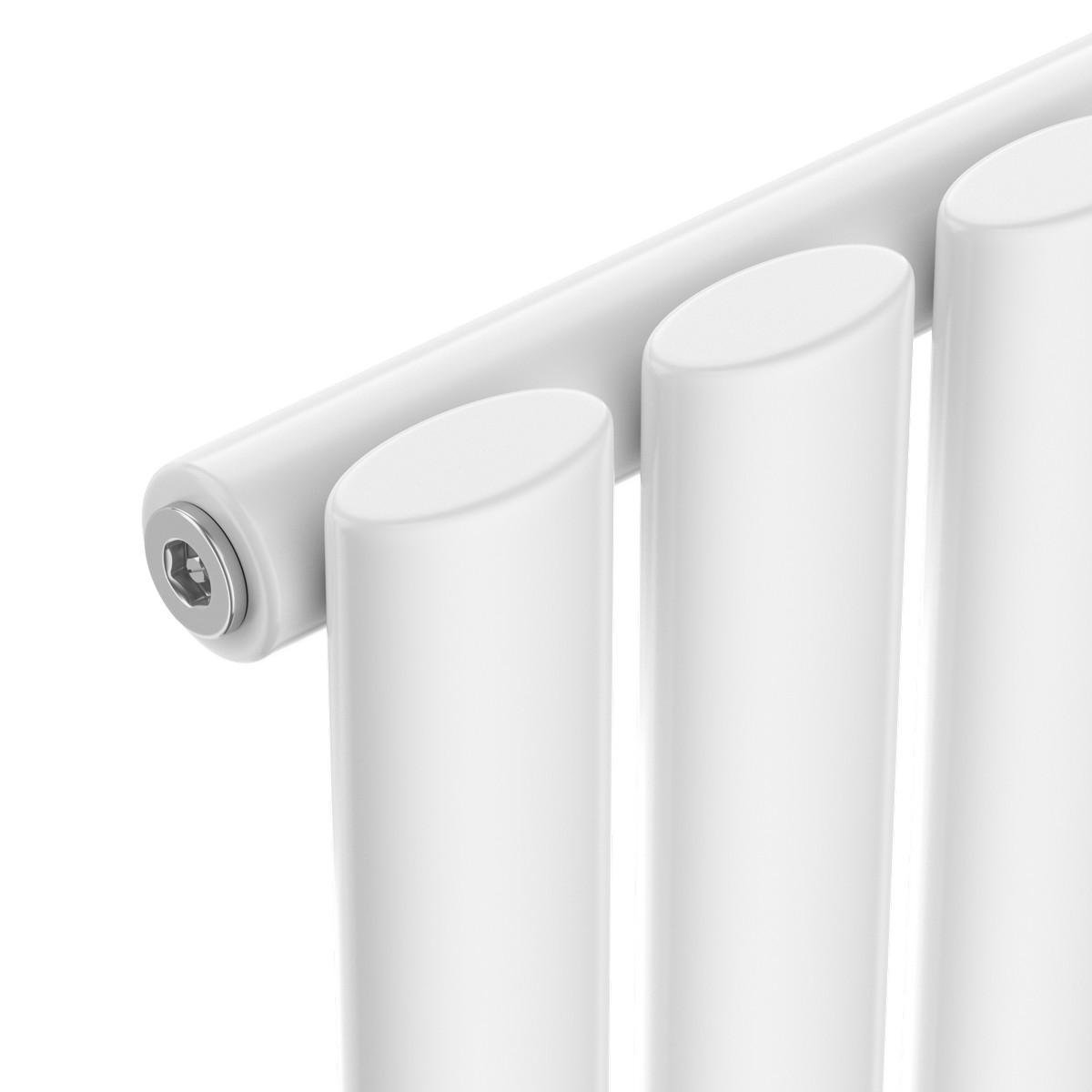 Вертикальний радіатор NAVIN Ellipse 480х1800-8 мм anticor Білий (S02-145032-4818) - фото 4