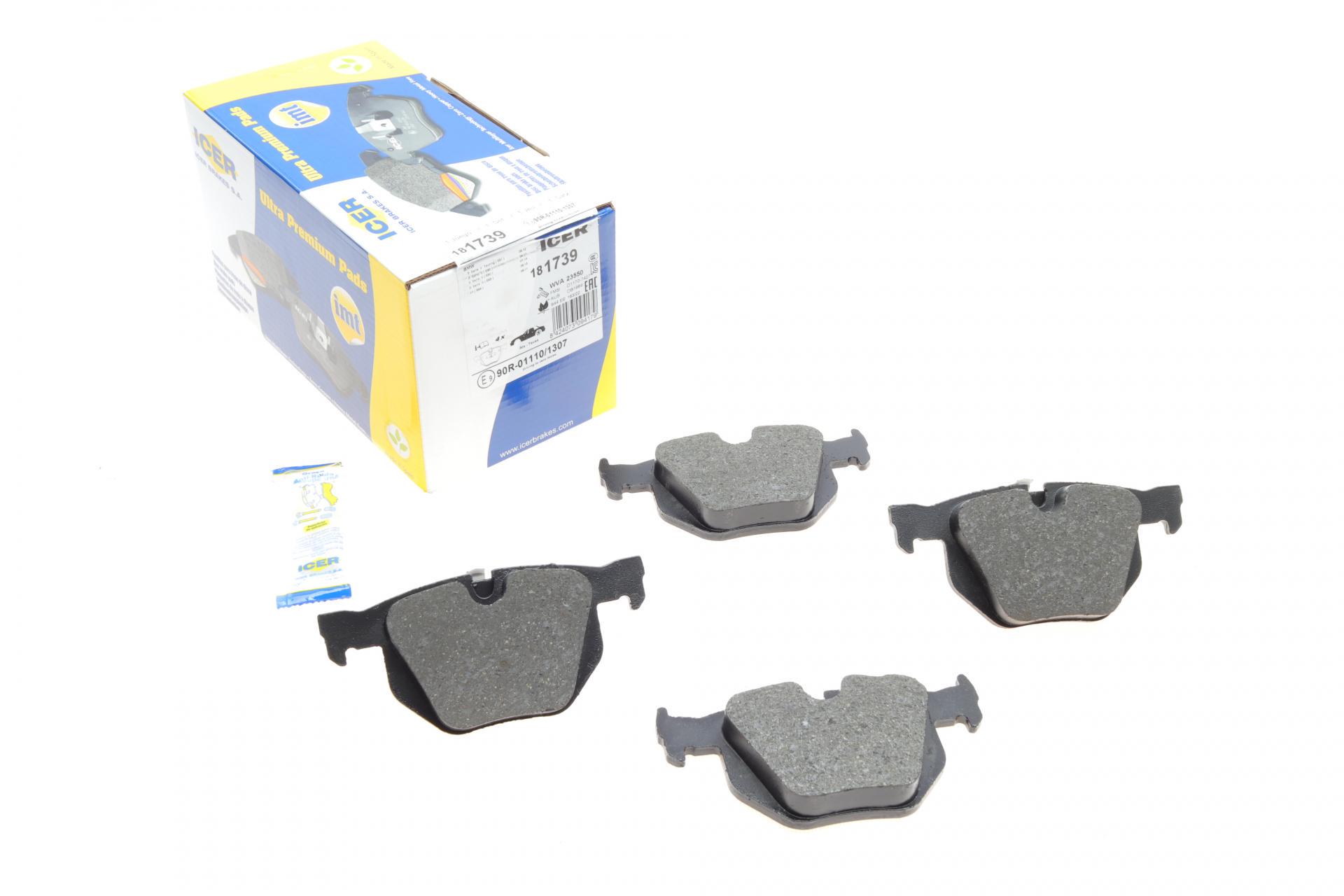 Колодки тормозные задние ICER BMW 3 E90/E91/E92/E93 04-13/X1 E84 09-15 (181739)