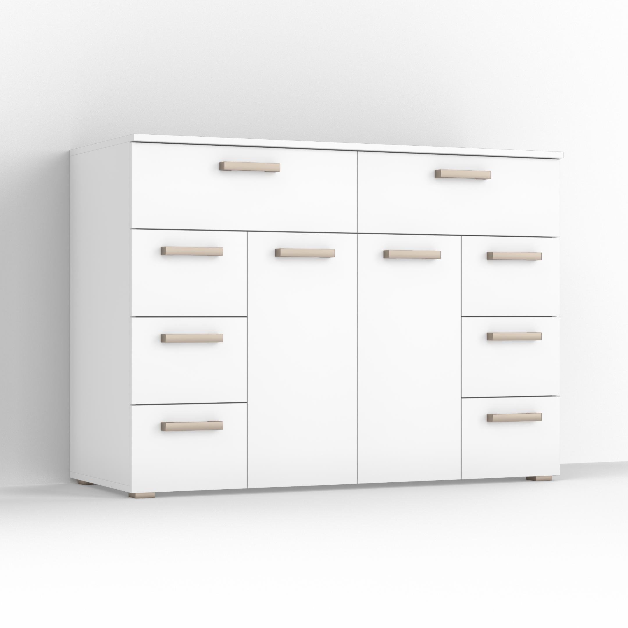 Комод Idea ТКБ-381 на 8 шухляд з дверима Білий (26718290) - фото 2 Комод Idea ТКБ-381 на 8 шухляд з дверима Білий (26718290) - фото 2