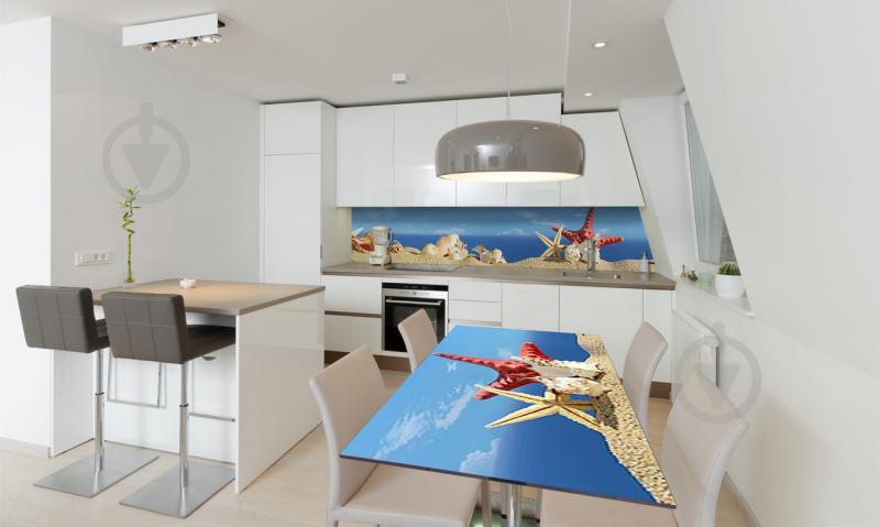 Наклейка виниловая на стол Zatarga «Ракушки» 600х1200 мм Z180822st