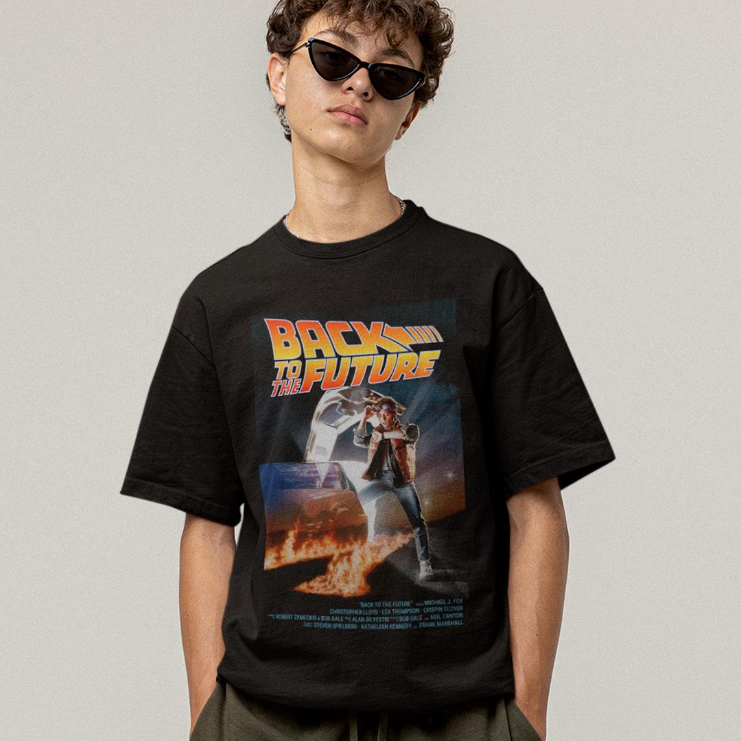 Футболка унисекс Back To The Future Poster M Черный (31798798)