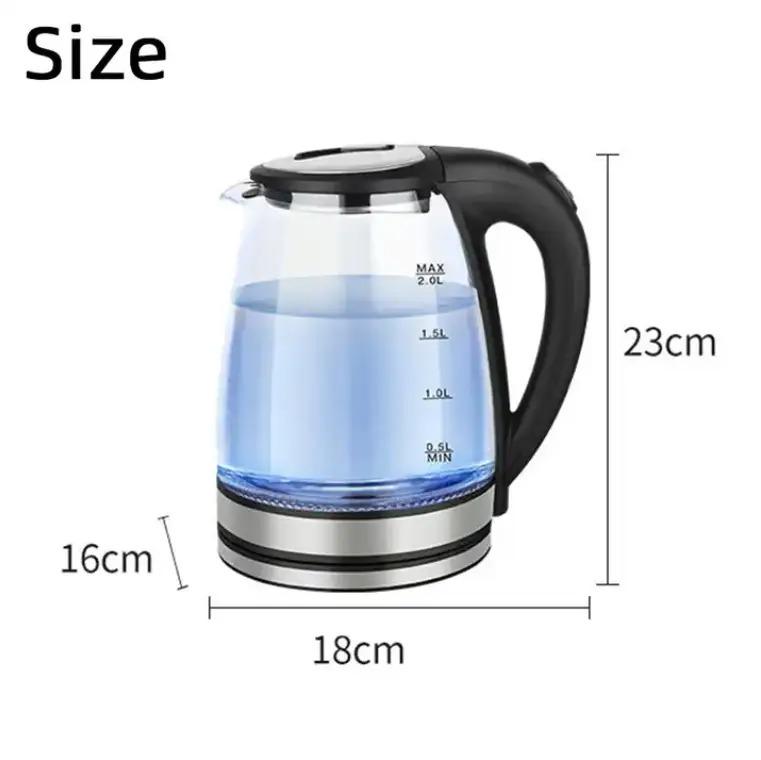 Электрочайник стеклянный Zepline ZP-986 2200 Вт с подсветкой 2 л. - фото 6