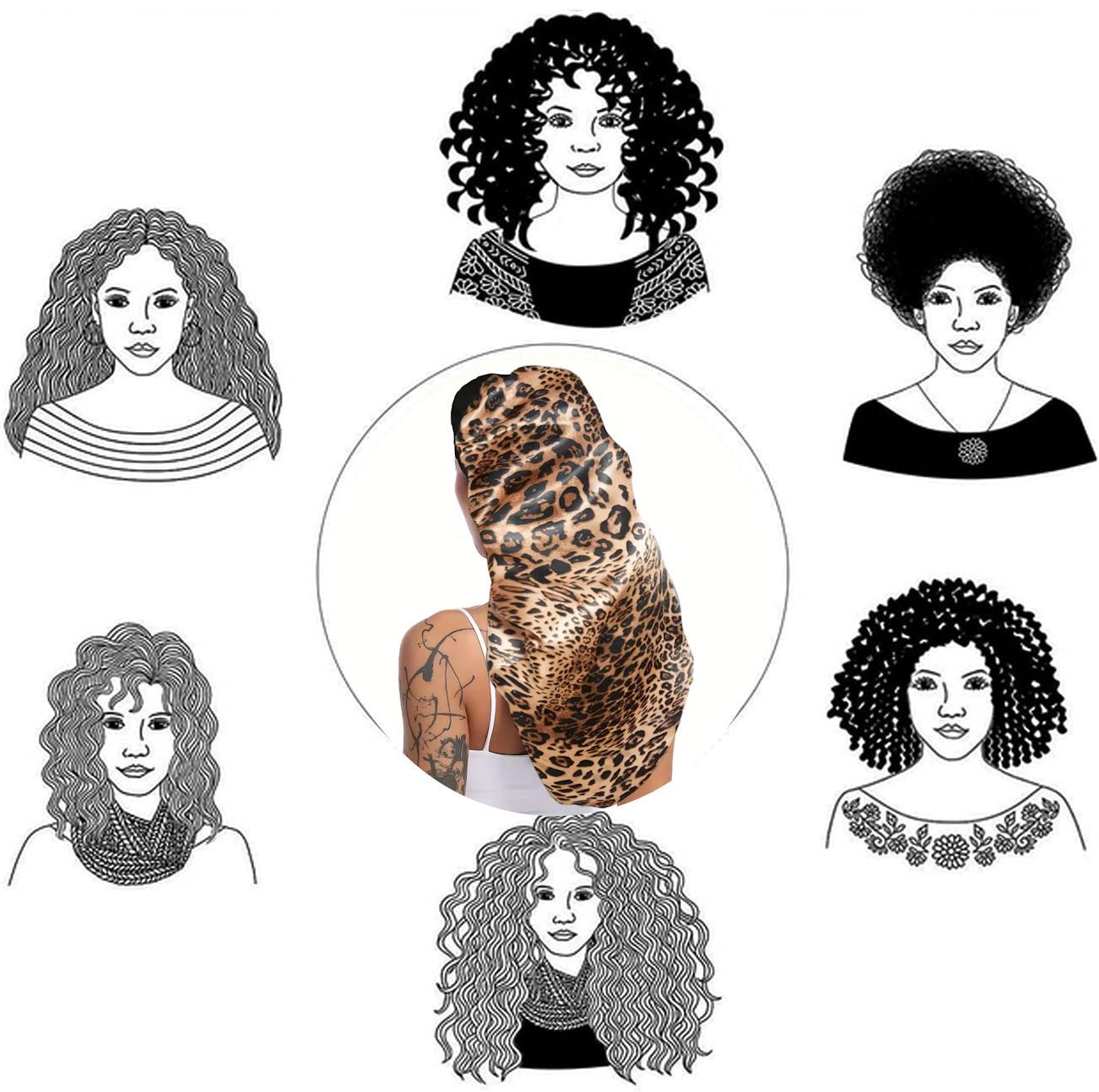 Шапочка для сна длинная на эластичной резинке универсального размера Леопардовый (2536970837) - фото 8