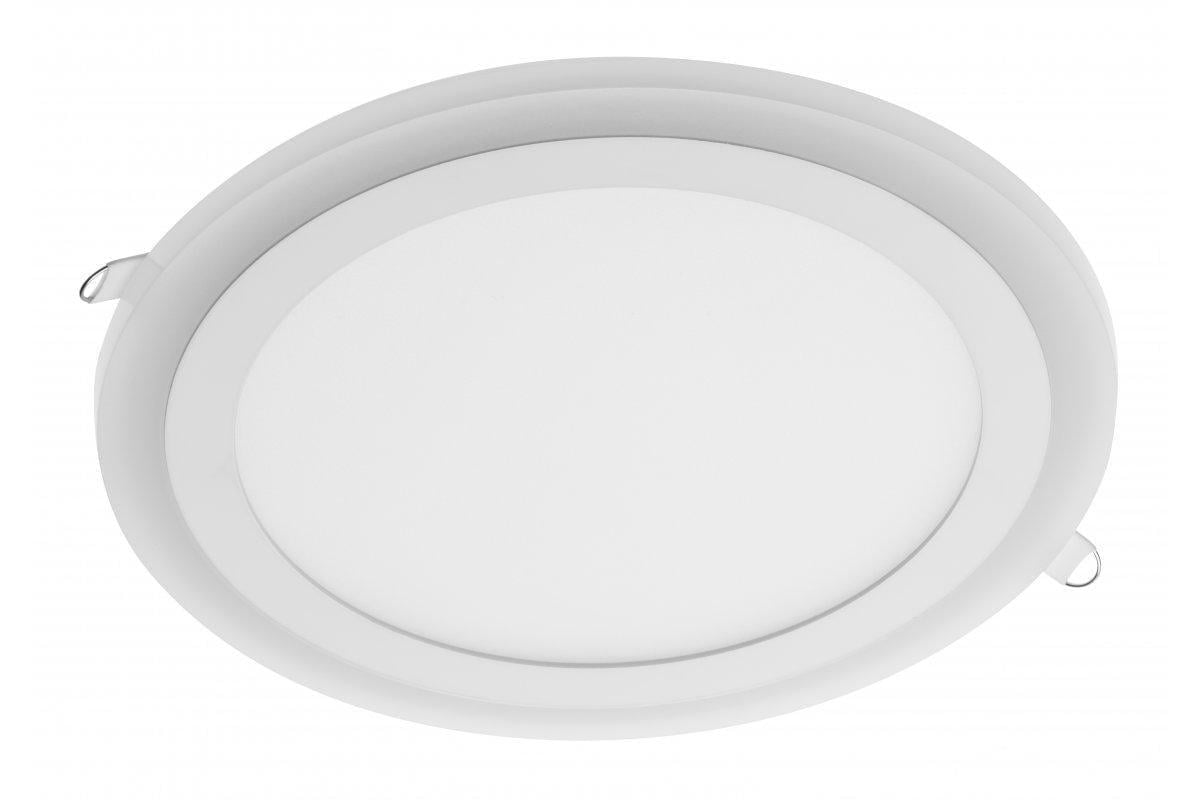 LED-светильник врезной GTV TWINS 16 Вт 12/4 Вт 1140 Лм 3000K AC220-240V 50-60 Гц (27549266)