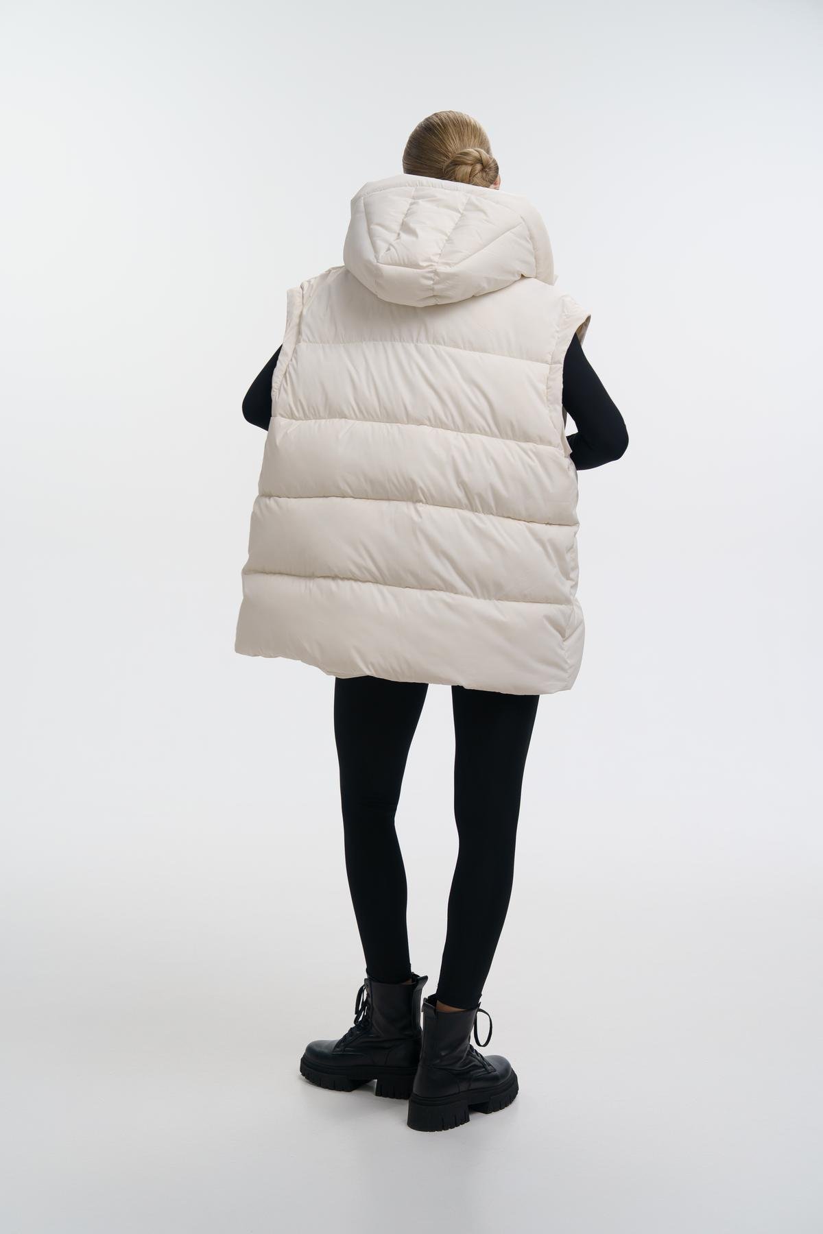 Пуховик-трансформер жіночий Intruder Mishele L Білий (1045113420/L) - фото 3