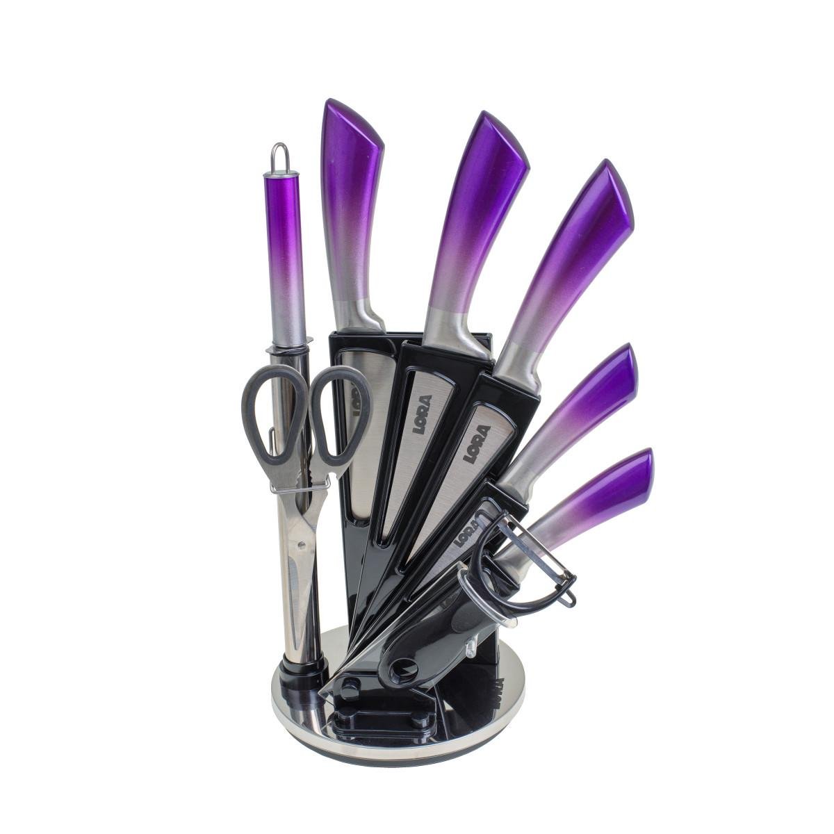 Набір ножів з підставкою Lora NS43