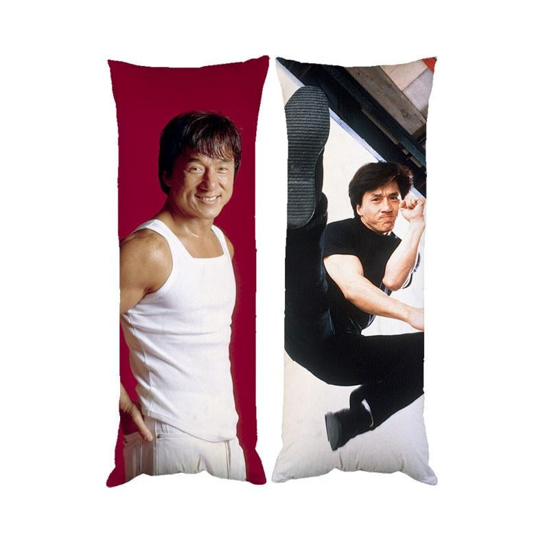 Подушка дакимакура Джеки Чан декоративная ростовая для обнимания 30x60 см (1834004386)