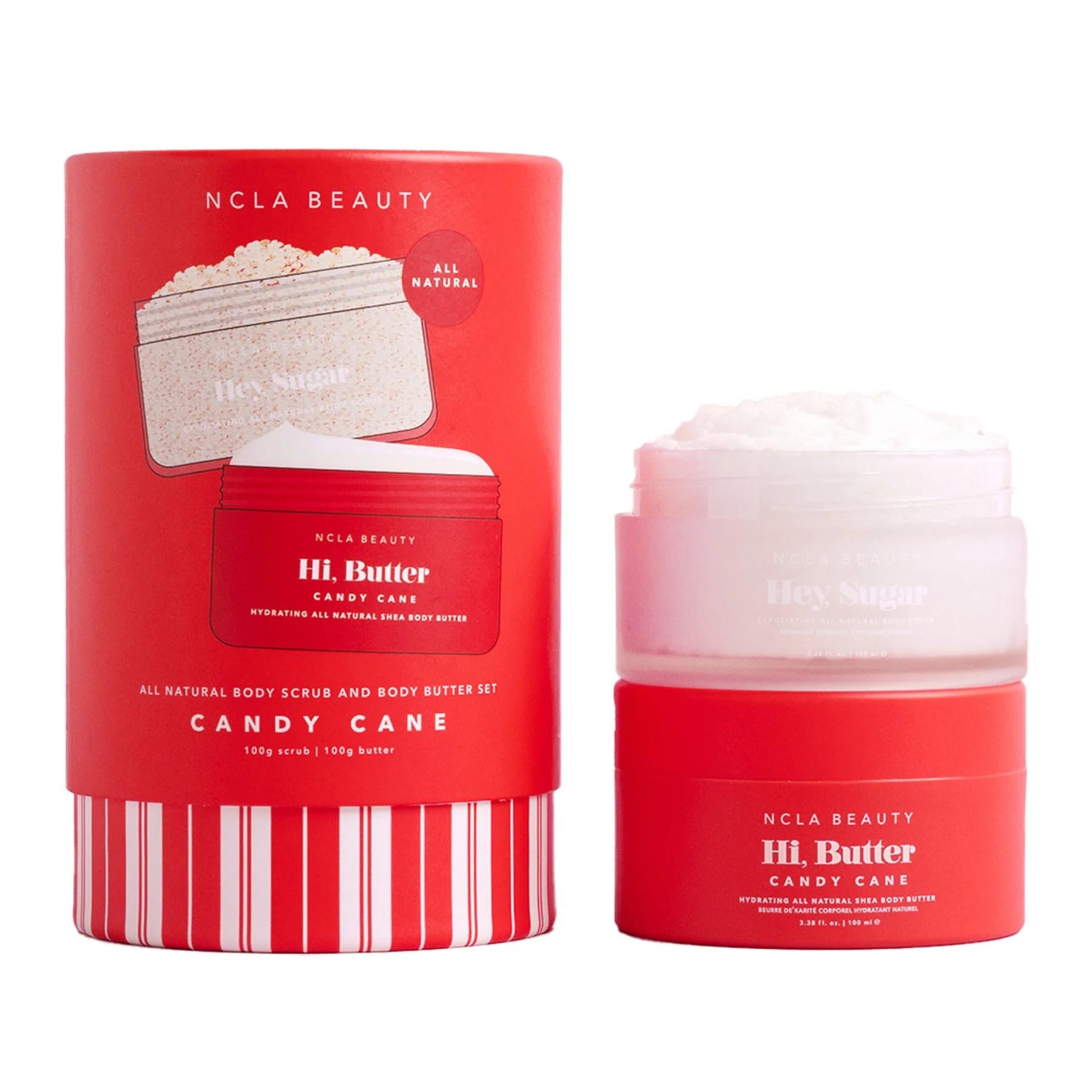 Подарочный набор по уходу за телом NCLA Beauty Candy Cane Body Care Gift Set Карамельная конфета 2 шт. по 100 мл