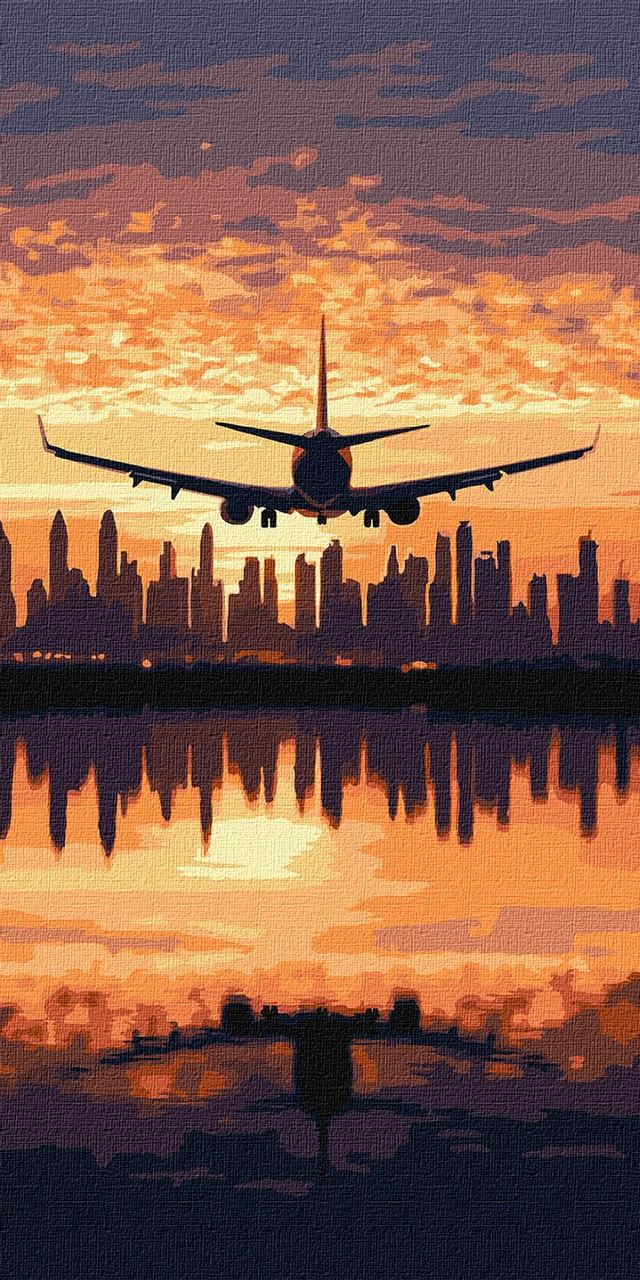 Картина по номерам Ideyka Полет над городом 40х80 см (2904697886)