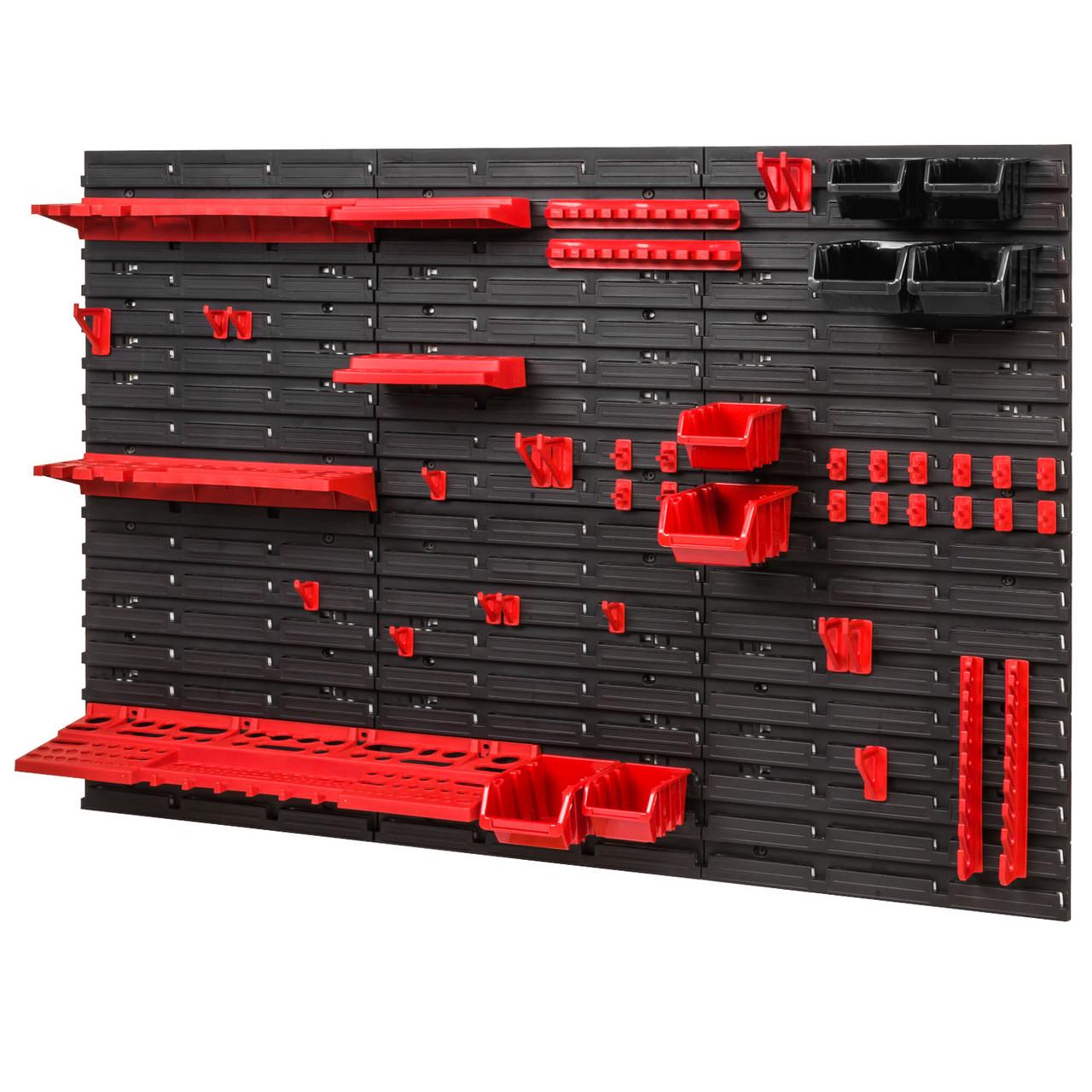 Панель для инструментов с держателями и полками Kistenberg 117х78 см на 8 контейнеров (MIX609)